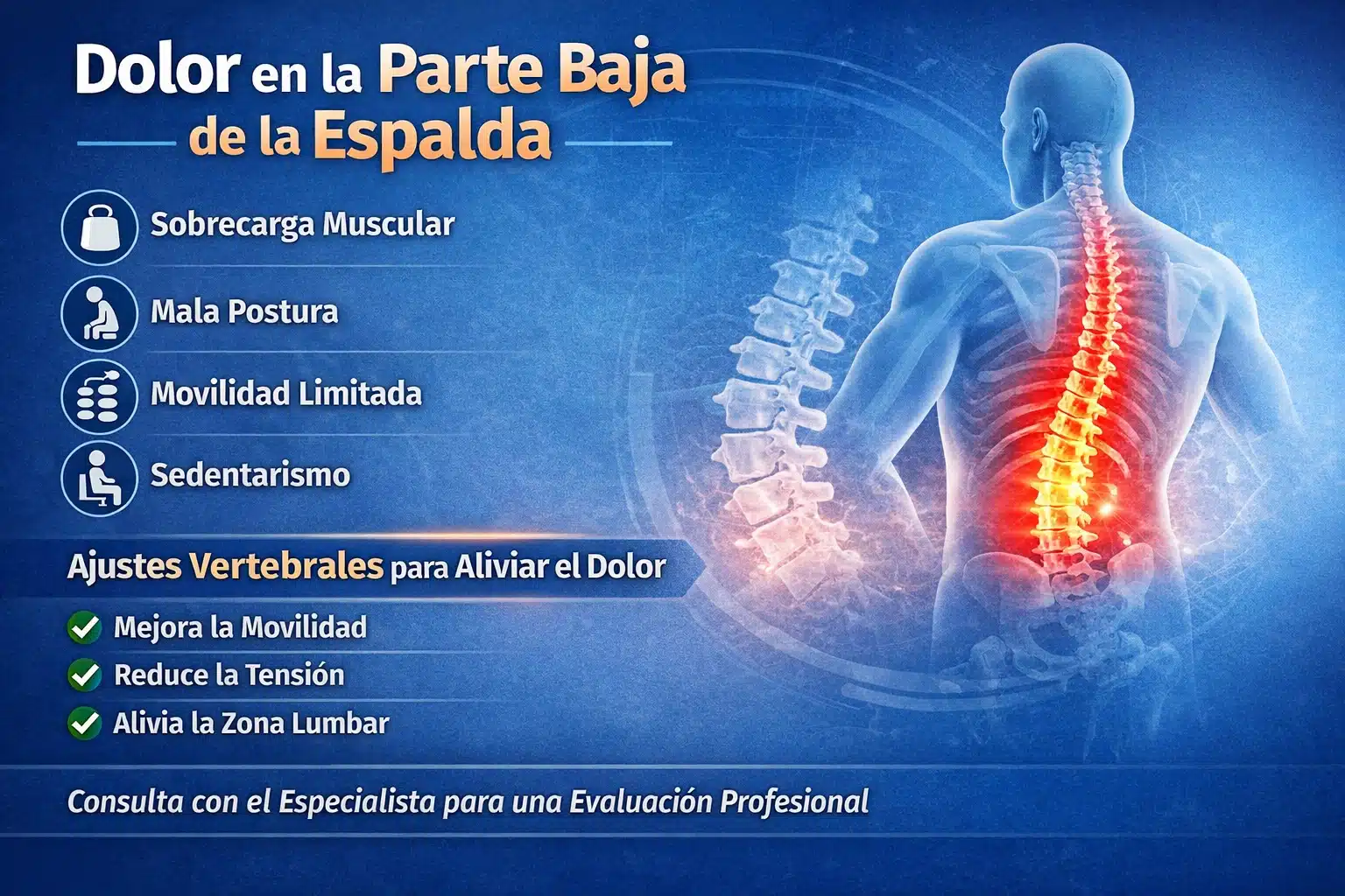 El dolor en la parte baja de la espalda