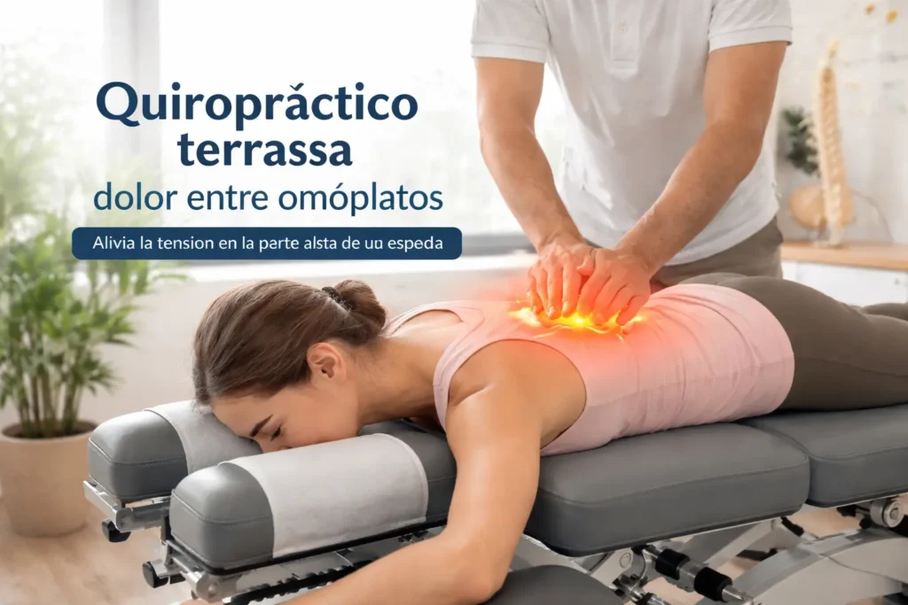 Quiropràctico terrassa dolor entre omóplatos