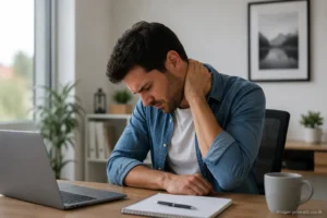 dolor al inclinar la cabeza hacia adelante